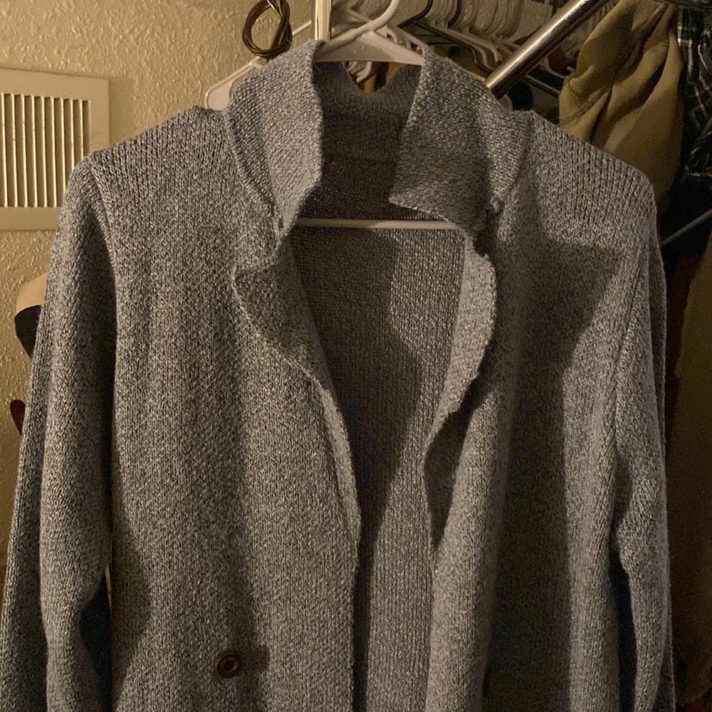 Charcoal gray cardigan